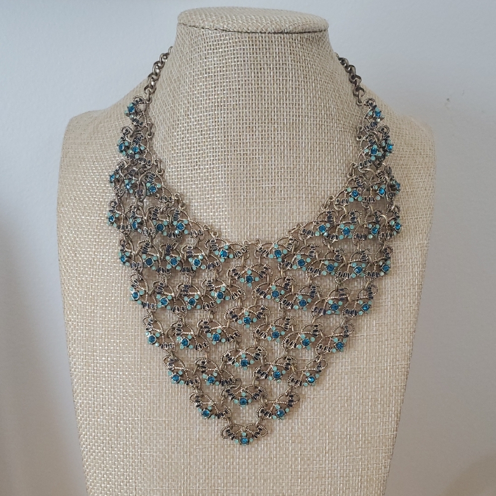 Blue Statement Necklace